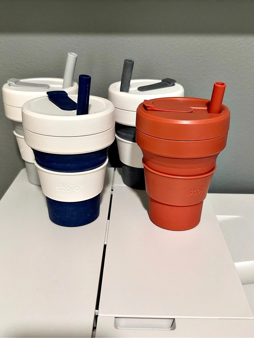 Stojo Collapsible Travel Cup 16 oz - Set of 4